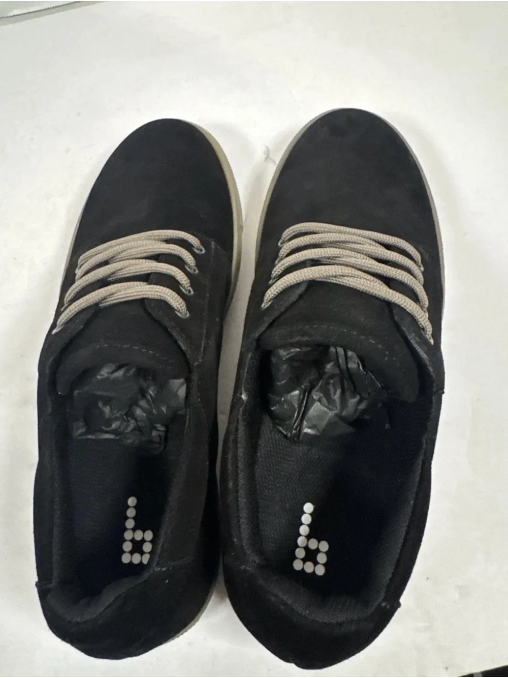 HUF men size 9.5 HUFNAGEL PRO Skateboarding Shoes Black Suede Sneaker never worn